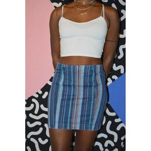 Multi Color Mini-Skirt